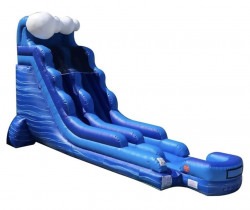 !COMING SOON! 18ft Blue Marble Wave Water Slide