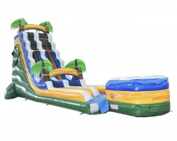 !COMING SOON! 21.5FT Green Tropical Marble Water Slide